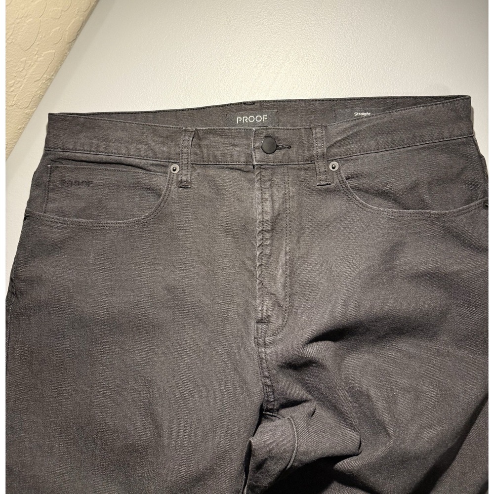 Proof Rover Men's Straight Fit Black Stretch Canvas Pants Huckberry 33x30